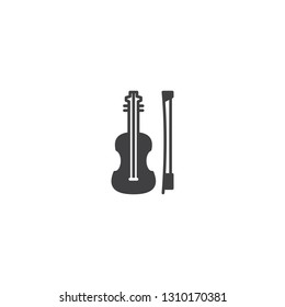 Viola music instrument icon vector