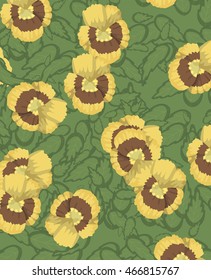 Viola tricolor flower background
