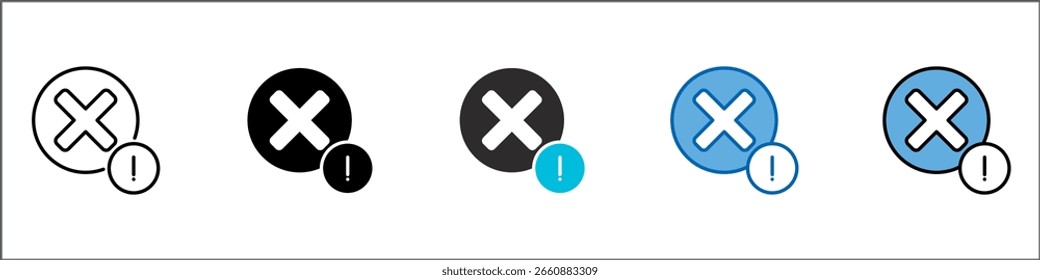 Violation Icon Pack Multistyle Illustration
