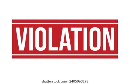 Vector de sello de goma de infracción