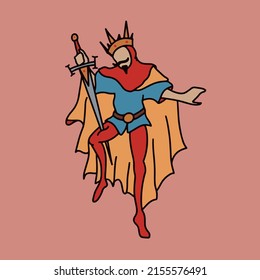 Violation of safety rules by the king during sword dances.