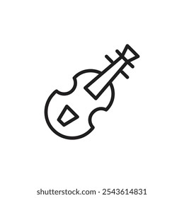 Violen icon Flat line illustration