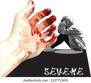 
Violence caused by human hands that injure each other.