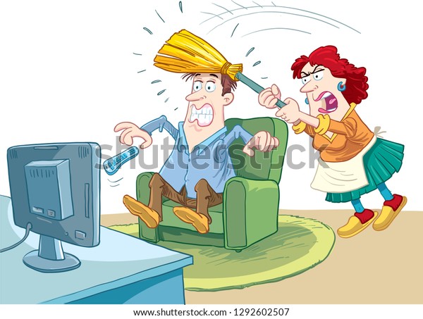 Violence Marriage Stock Vector Royalty Free 1292602507 Shutterstock