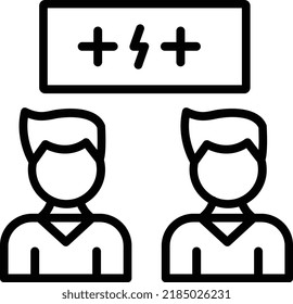 Violence Vector Line Icon Design