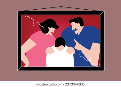 The violence within the family, it affects to the child's mental state.