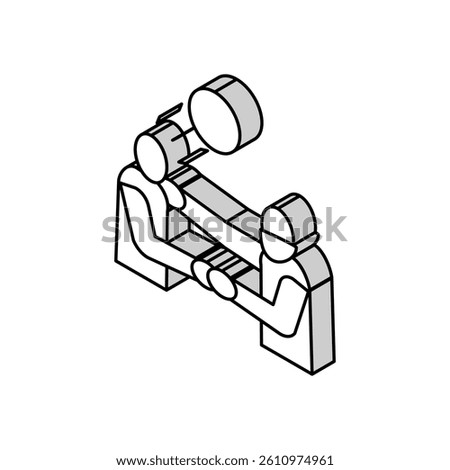 violent crime isometric icon vector. violent crime sign. isolated symbol illustration