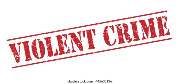 violent crime vector stamp on white background