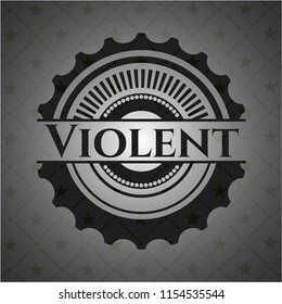 Violent dark icon or emblem