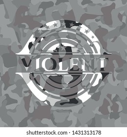 Violent on grey camo texture