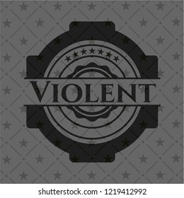 Violent realistic dark emblem