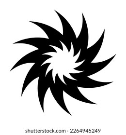 Gewalttätiges Silhouettensymbol. Vektorgrafik.
