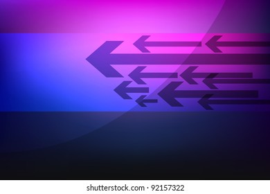 Violet abstract background with arrows