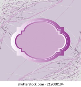 Violet abstract background vector card