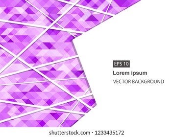 violet abstract geometric business background and presentations