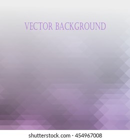Violet abstract geometric style background with soft color tones. Vector illustration