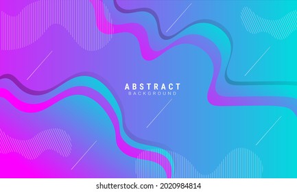 Violet Abstract Shapes. Gradient Background. Minimal Concept. Pink Wave Brochure. 3d Fluid Banner. Purple Movement Illustration. Blue Flow Brochure. Geometric Background.