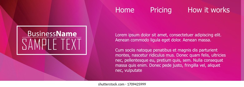 Violet abstract template for card or banner. Metal Background with waves and reflections. Business background, silver, illustration. Illustration of abstract background with a metallic element
