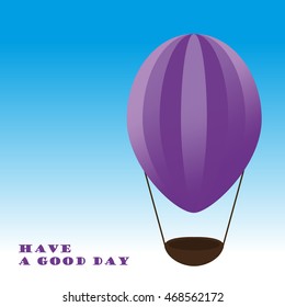 Violet air ballon.  Have a good day.