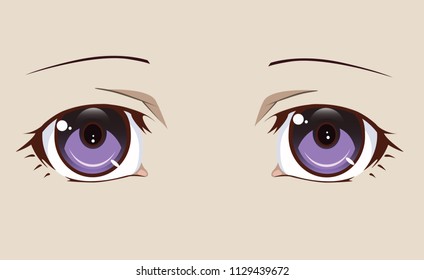 violet anime eyes