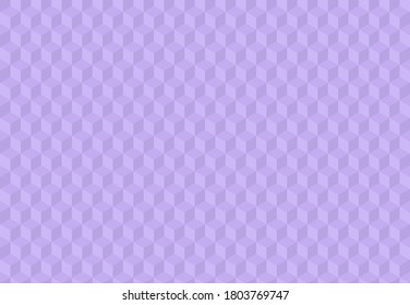 Violet background with 3d squares. Seamless vector Illustration. Geometric design for web, wrapping, fabric, poster, etc. Follow other mosaic patterns in my collection.
