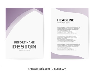 Violet background for Brochure Flyer cover page annual report design Layout vector template