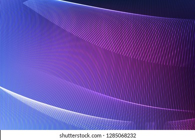 Violet background for business brochure with particles motion illustration.