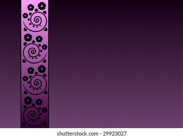 violet background with flowers