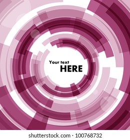 Violet background in the form of a circle