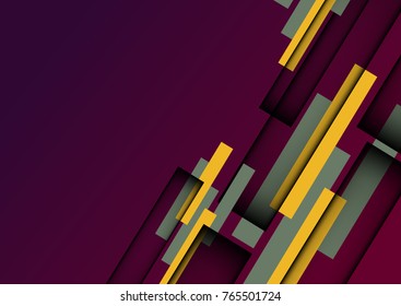 Violet background in geometric style - vector.