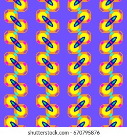 violet backgrounded abstract pattern with angular elements placement.