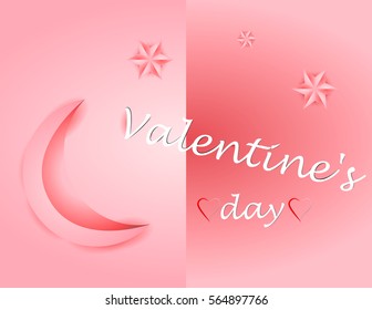 Violet balloons Valentine's Day invitation in heart form on dark background. Vector illustration.