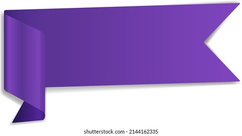 Violet Banner Design On White Background Stock Vector (Royalty Free ...