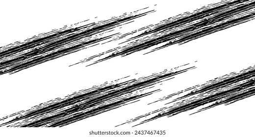  violet beams of bright laser light shining on black background