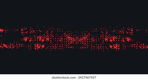  violet beams of bright laser light shining on black background