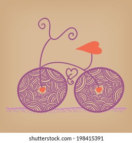 violet bicycle