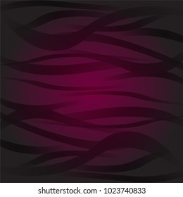 Violet and Black Background design with wavy stripes