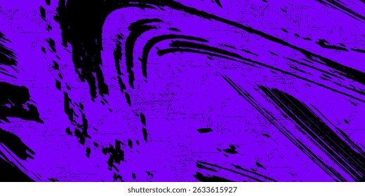 Violet and black colored grunge punk texture background with halftone overlay and paint drops. Modern urban graffiti style banner or poster design. Graffiti punk grunge banner with distress texture.
