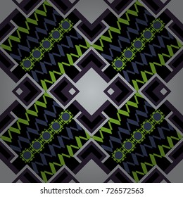 Violet, black and gray abstract background painted geometry shine and layer element seamless pattern. Vector illustration.