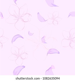 Violet Blossom Seamless.