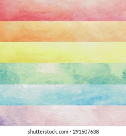 violet blue green yellow orange red rainbow violet paint watercolor vintage and isolate on white background in love celebrate pride card.