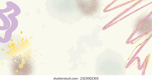 Violett blauer Grunge-Texturhintergrund mit kleinen goldenen Teilchen. Abstraktes Retro-Vektordesign