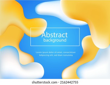 violet blue ice abstract memphis liquid background with yellow purple lines and circles geometric shapes mesh fill 1