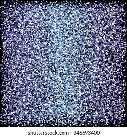 Violet Blue sparkles glitter texture Black background Vector illustration