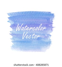 Violet and blue watercolor vector.