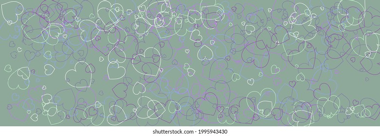 Violet Bordo Neon Olive White Romantic Background. Green Confetti Purple Mint Ornamental Fabrics. Multicolor Vivid Colorful Pink Bright Print. Love Pastel Party Hearts Blue Modern Design.