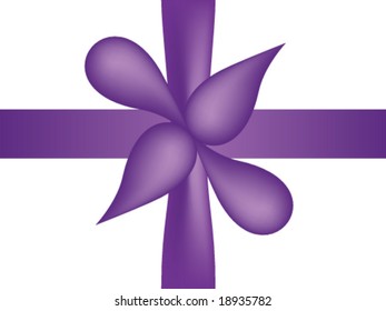 arco violeta y cinta adhesiva