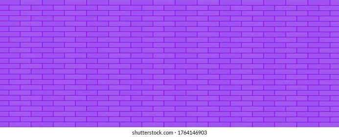 Violet brick wall background textures vector illustration wallpaper backdrop pattern panorama 