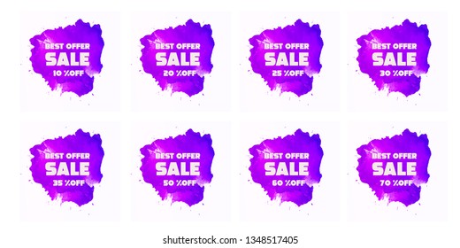 violet brush stroke   Best offer sale.Vector