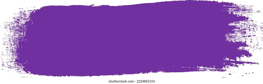 Violet brush stroke isolated on background. Paint brush stroke vector for ink paint, grunge design element, dirt banner, watercolor design, dirty texture. Trendy brush stroke, vector illustration